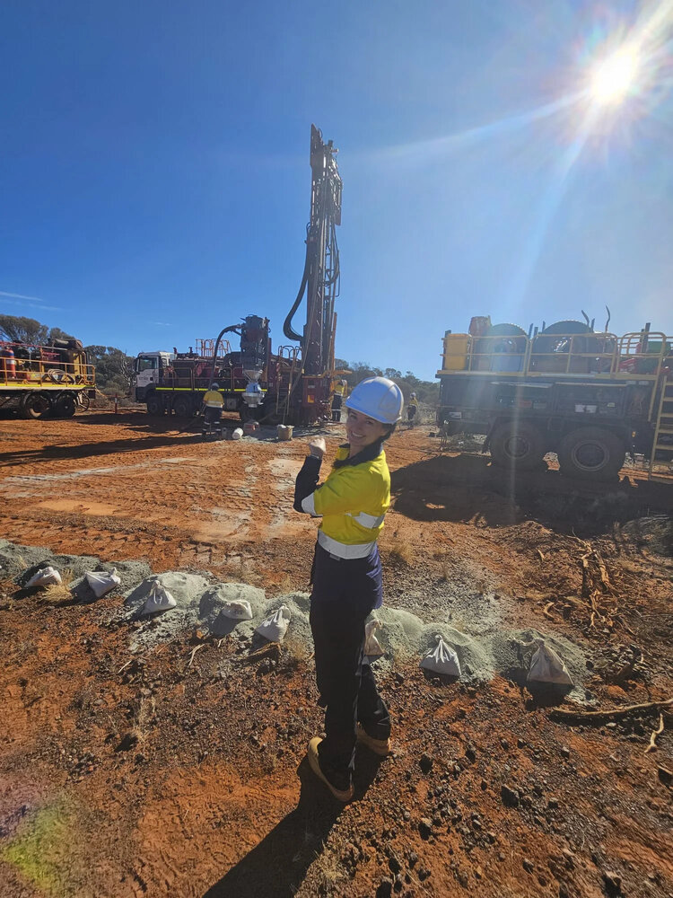 Katika Labrum on site in the Goldfields, WA